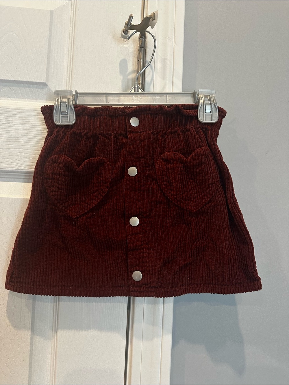 Old Navy Corduroy Heart Pocket Skirt - Deep Burgundy